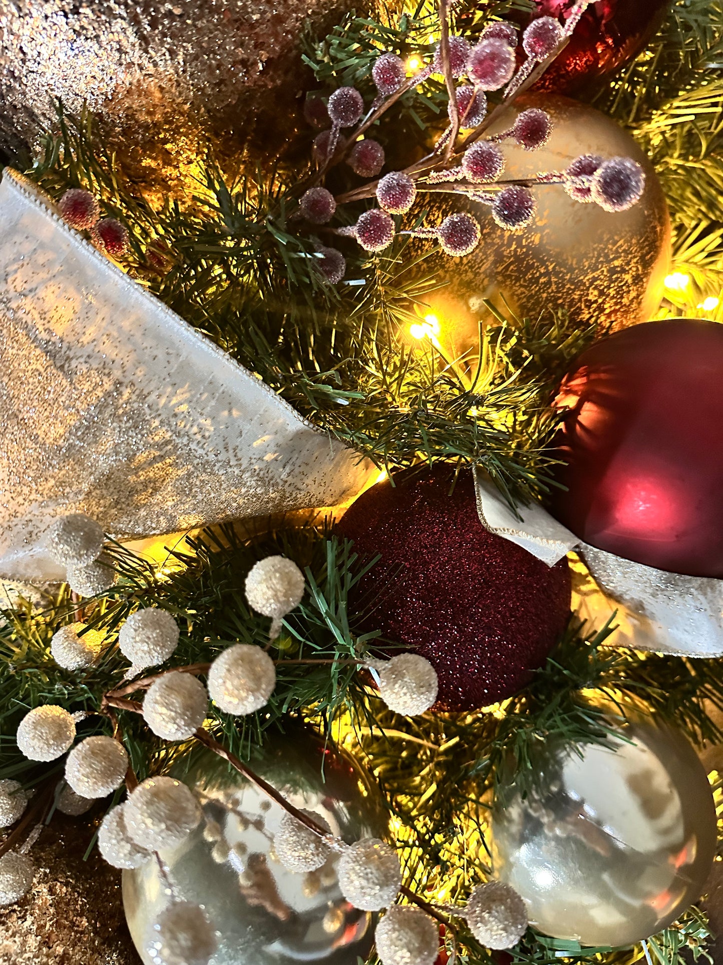 BTD Designed 60" Artificial Wreath Copper & Burgundy