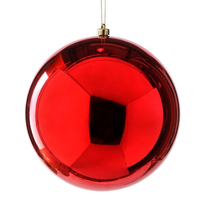 Single Shiny Red Ornament - 300mm