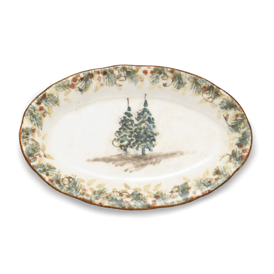Winter Small Oval Tray