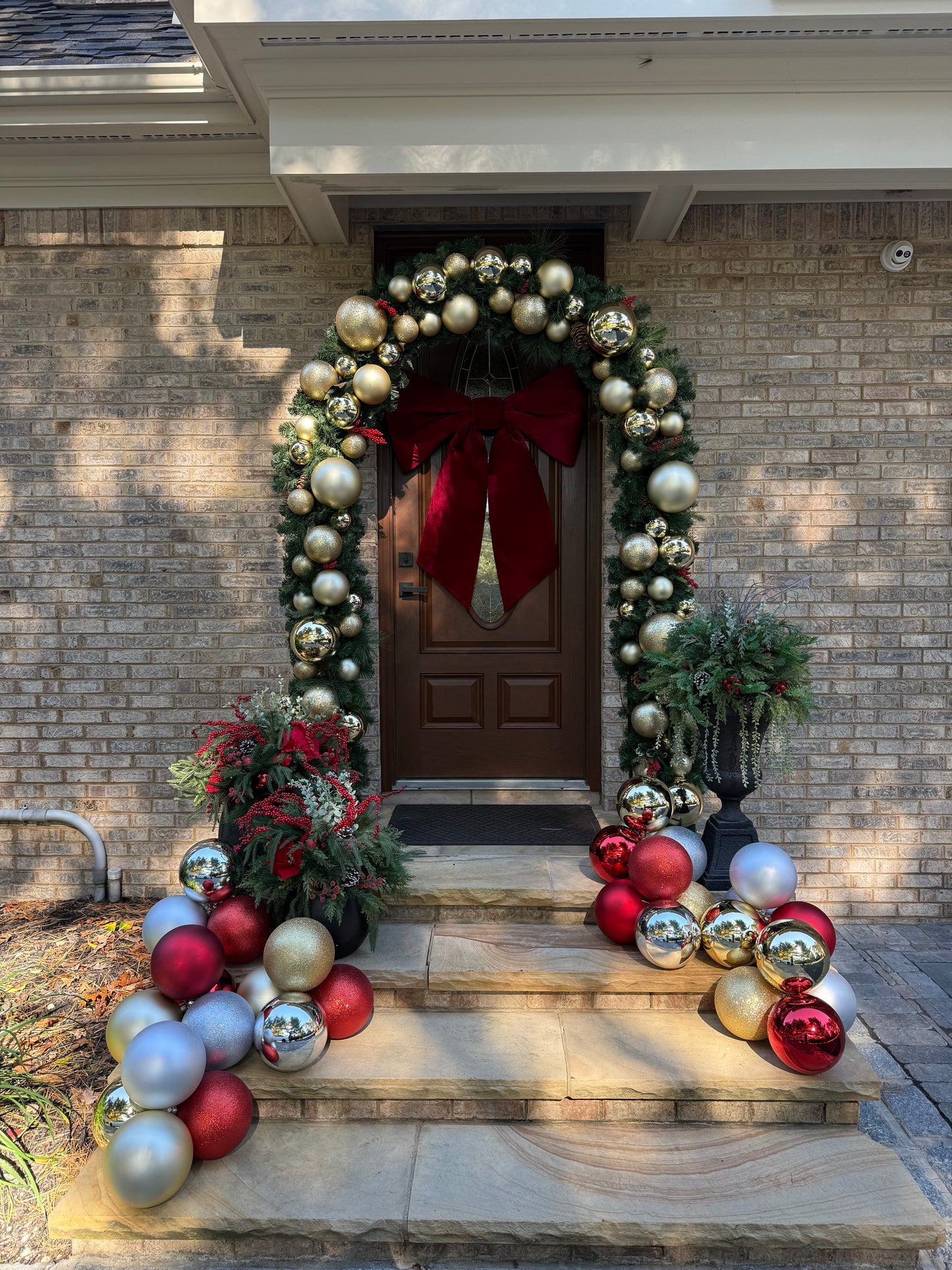 28" Artificial Poinsettia Party Pot