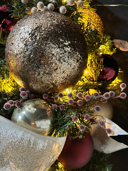 BTD Designed 60" Artificial Wreath Copper & Burgundy