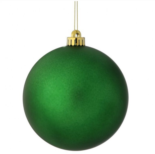 Set of 4 Matte Green Ornament - 250mm