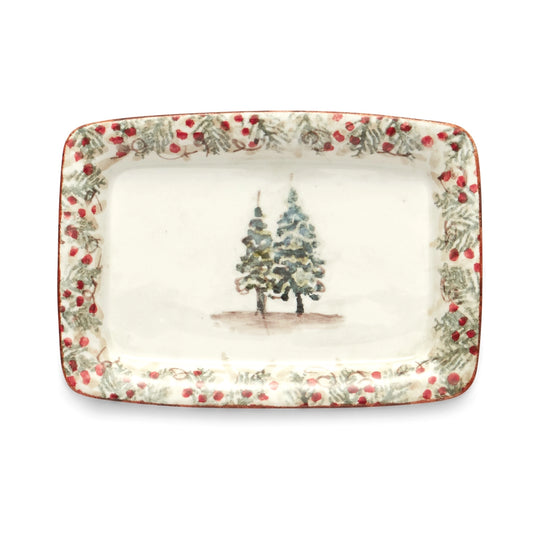 Winter Small Rectangle Tray